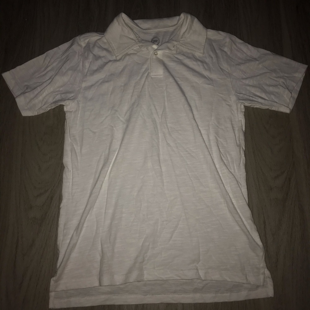 Classic collard white work shirt, but comfy!